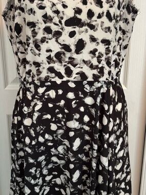 Simply Vera Vera Wang Black and White Printed Dress
